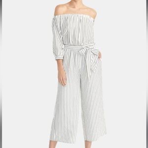 Rachel Roy Aida White Metallic Jumpsuit